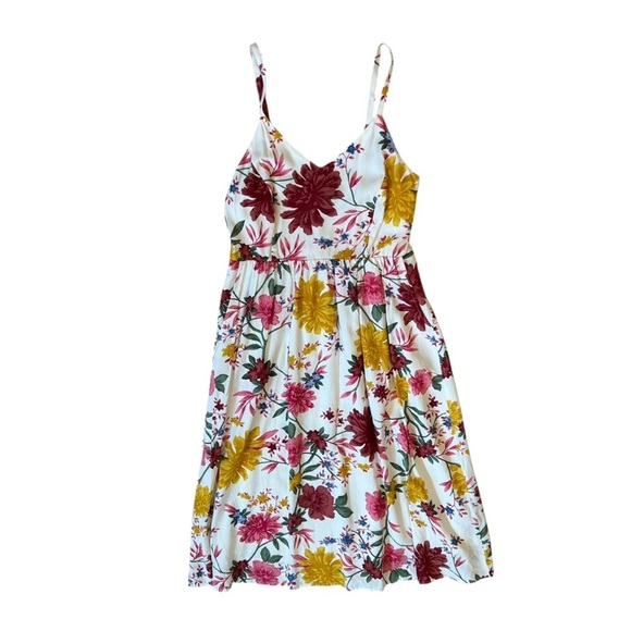 NEW Old Navy Floral Maxi Dress Spaghetti Straps Smocked w/Pockets - Picture 6 of 12